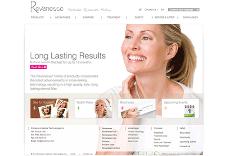 Prollenium Revanesse Website